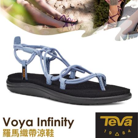 【美國 TEVA】女 Voya Infinity 羅馬織帶涼鞋.雨鞋.水鞋(含鞋袋)/1019622 PIMN 紫✿30E010